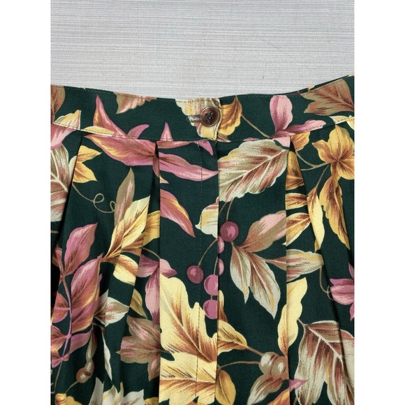 Vintage Susan Bristol Floral Midi Skirt 14 Cottagecore A-line Prairie Pockets - Picture 9 of 11